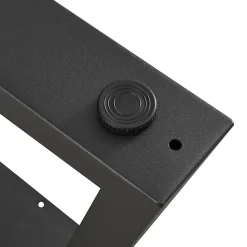 Lot de 2 pieds de table Greiling acier 40 x 40 cm noir en.casa