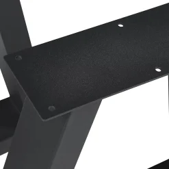 Lot de 2 pieds de table Greiling acier 40 x 40 cm noir en.casa