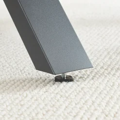 Lot de 2 pieds de table Greith acier 72 x 59 cm noir en.casa