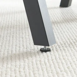 Lot de 2 pieds de table Heustreu acier 40 x 40 cm noir en.casa