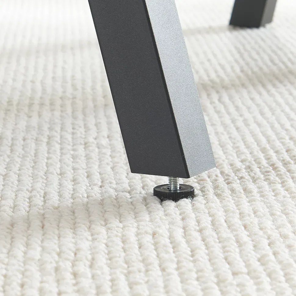 Lot de 2 pieds de table Heustreu acier 40 x 40 cm noir en.casa