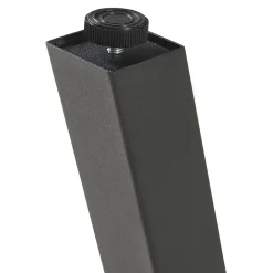 Lot de 2 pieds de table Heustreu acier 72 x 70 cm noir en.casa