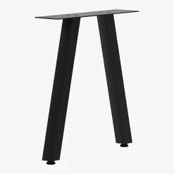 Lot de 2 pieds de table Heustreu acier 45 x 40 cm noir en.casa