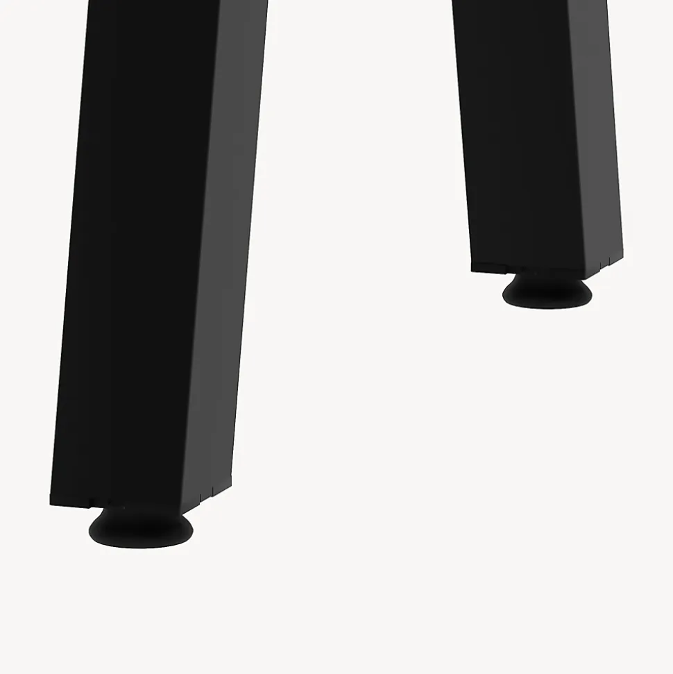 Lot de 2 pieds de table Heustreu acier 45 x 40 cm noir en.casa