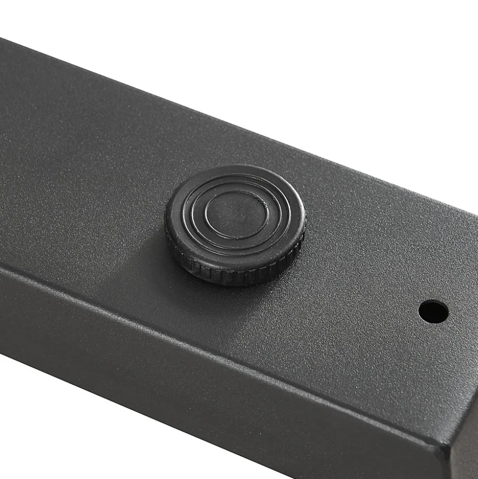 Lot de 2 pieds de table Lalling acier 72 x 75 cm noir en.casa