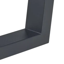 Lot de 2 pieds de table Lalling acier 43 x 40 cm noir en.casa