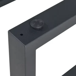 Lot de 2 pieds de table Makers acier 40 x 64 cm noir en.casa