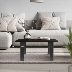 Lot de 2 pieds de table ML-Design loft forme de U 44x42 cm industriel acier revêtu par poudre