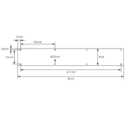 Lot de 2 pieds de table ML-Design forme de X 50x72 cm noir acier revêtu poudre design industriel