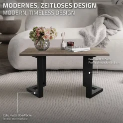 Lot de 2 pieds de table ML-Design forme de V 25x43 cm noir acier revêtu poudre design industriel