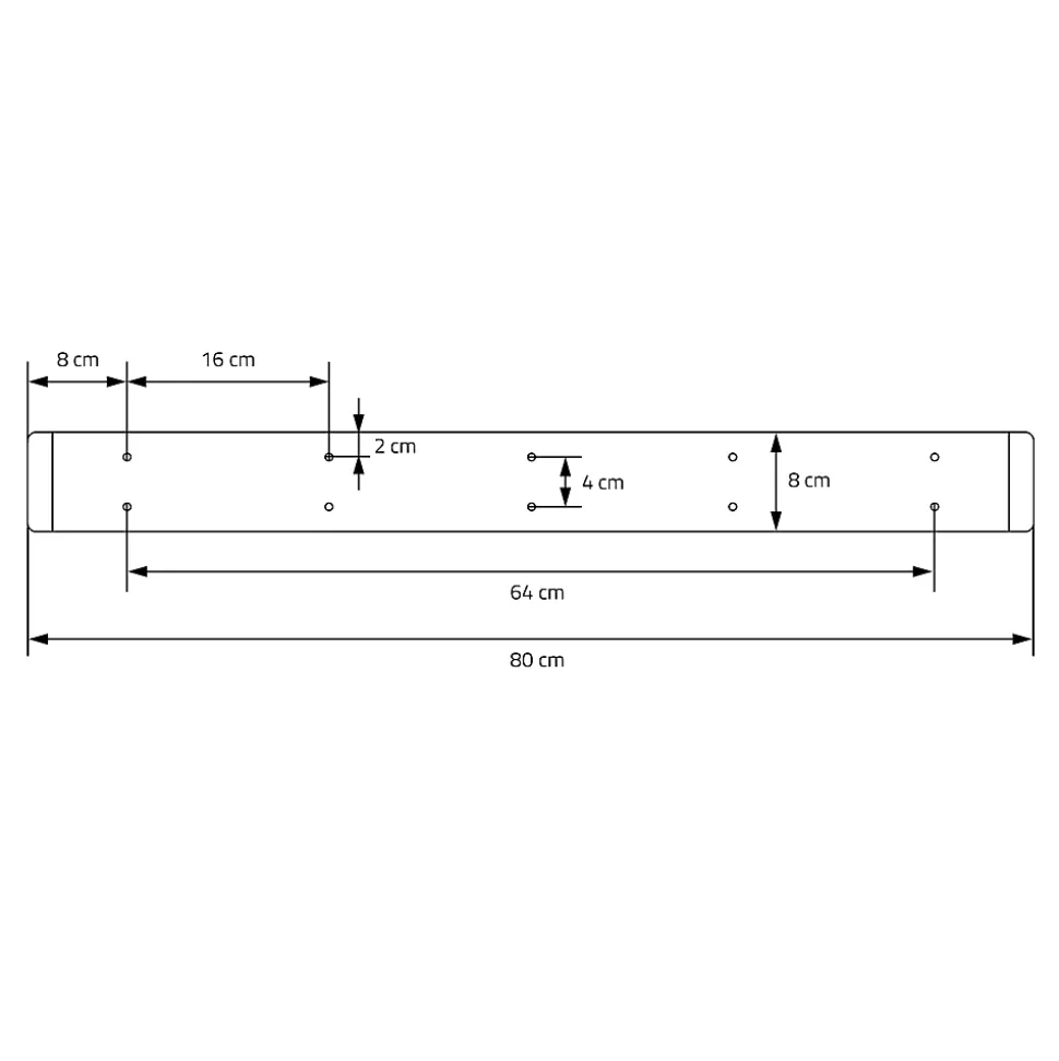 Lot de 2 pieds de table ML-Design forme de O 80x72 cm noir acier revêtu poudre design industriel
