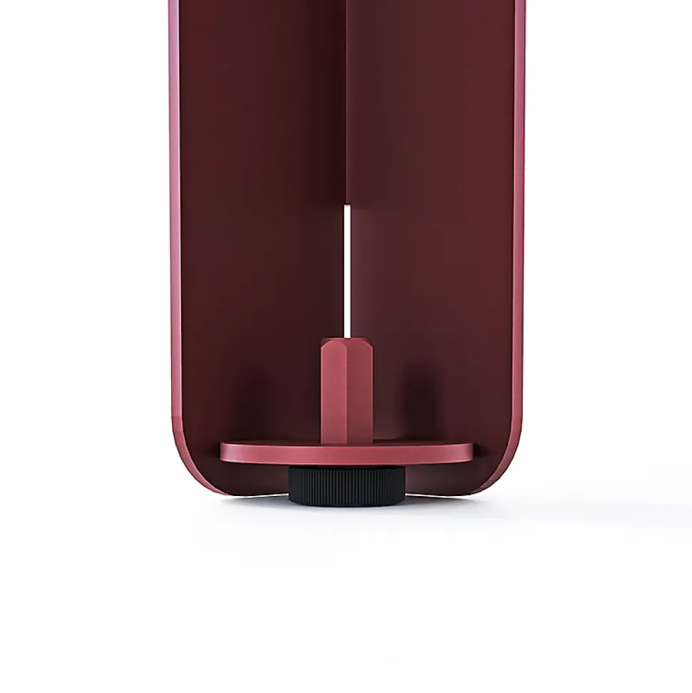 Lot de 2 pieds DECO-GEM pour table mange debout en acier finition époxy red brown métallisé à visser, H.86 cm