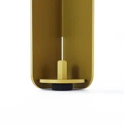 Lot de 2 pieds DECO-GEM pour table haute en acier finition époxy doré à visser, H.71 cm