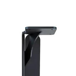 Lot de 2 pieds DECO-GEM pour table mange debout en acier finition époxy noir à visser, H.86 cm