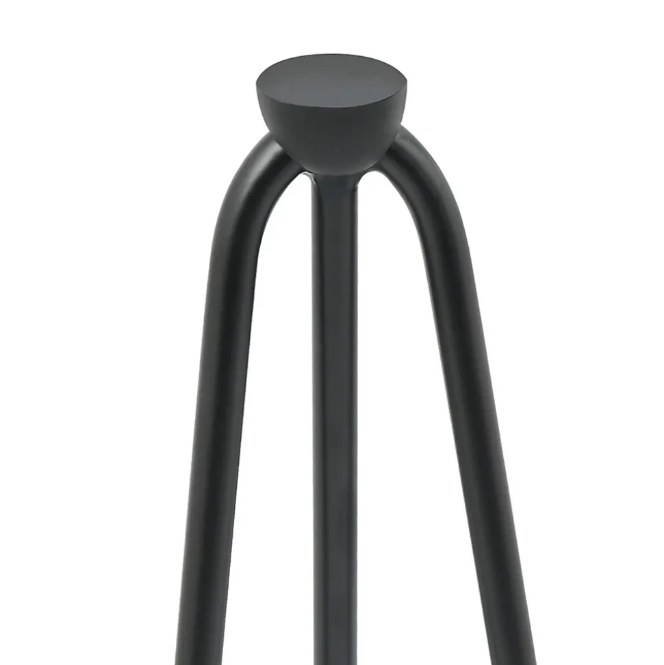 Lot de 4 pieds épingle 40,5 cm pour table noir design industriel