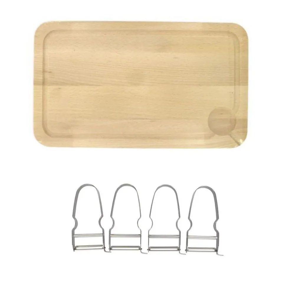 Lot de 2 Planches à découper et 4 éplucheurs à légumes FM Professional Gourmet édition