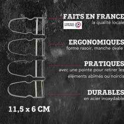 Lot de 2 Planches à découper et 4 éplucheurs à légumes FM Professional Gourmet édition