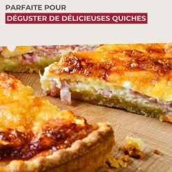 Lot de 2 planches à pizza et tarte flambée en bois 30 cm Fackelmann Pizzas Lovers