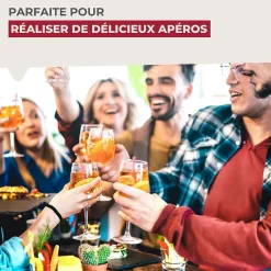 Lot de 2 planches à pizza et tarte flambée en bois 30 cm Fackelmann Pizzas Lovers