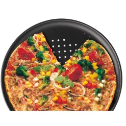 Lot de 2 plaques à pizza à fond perforé 32 cm Zenker Spécial Countries