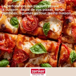 Lot de 2 plaques à pâtisserie perforées en aluminium Zenker Special Cooking