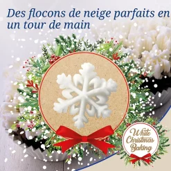 Lot de 4 poches à douille et embout flocon de neige en inox Dr.Oetker Baker Edition