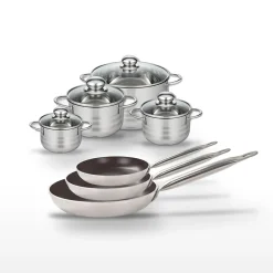 Lot de 3 Poêles 24/28/32cm et 4 Faitouts 12/14/16/20cm Elo Bistro Line