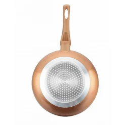 Lot de 3 Poêles en pierre 20 24 28cm Induction cuivre Cenocco CC2001-COP