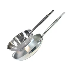 Lot de 2 poêles inox de 28 cm et 32 cm Elo Profi Therm