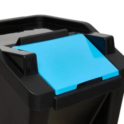 Lot de 3 poubelles de tri 30L - Multicolore- 5five