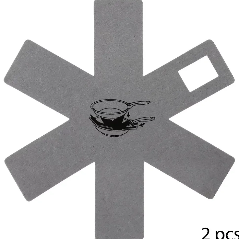 Lot de 2 protections anti-rayures en feutrine gris - Gris- 5five