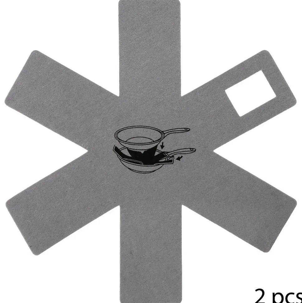 Lot de 2 protections anti-rayures en feutrine gris - Gris- 5five