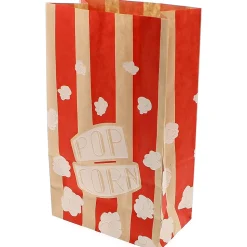 Lot de 100 sacs à pop-corn en papier kraft ingraissable - 2,5 litres - GT CATERING