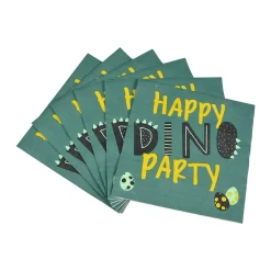 Lot de 20 serviettes en papier Dino Party