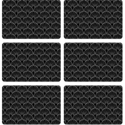 Lot de 6 sets de table avec encre métallique ROYA