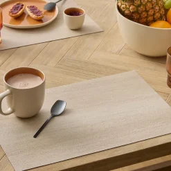 Lot de 6 sets de table effet travertin AUTHENTIQUE