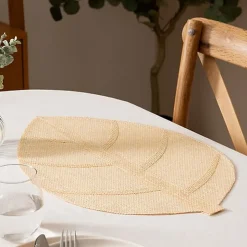 Lot de 6 sets de table motif feuille