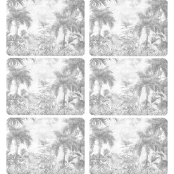 Lot de 6 sets de table motifs jungle SAGE