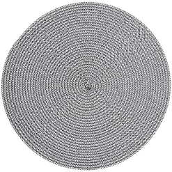 Lot de 6 sets de table rond tressés en polypropylène