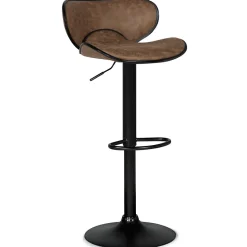 Lot de 2 tabourets de bar SAM marron vintage