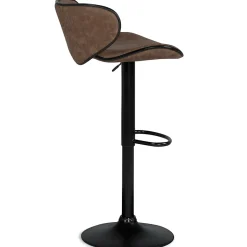 Lot de 2 tabourets de bar SAM marron vintage