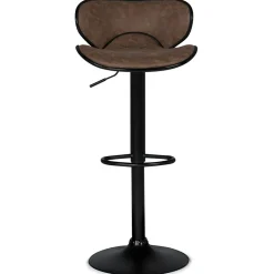 Lot de 2 tabourets de bar SAM marron vintage