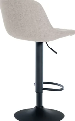 Lot de 2 tabourets de bar Loft, 2 tabourets de comptoir, Chaises avec dossier, pivotantes à 360 , réglables. Crème/Tissu