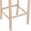 Lot de 2 tabourets de bar - Tissu - Beige - ROVIGO