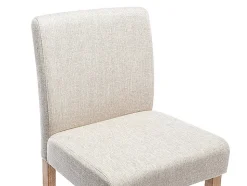 Lot de 2 tabourets de bar - Tissu - Beige - ROVIGO