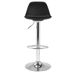 Lot de 2 tabourets de bar KARL design noir