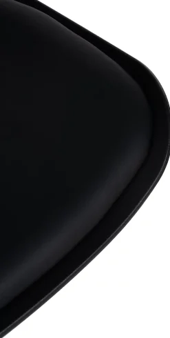 Lot de 2 tabourets de bar Aveiro similicuir, chaises réglables, pied trompette, structure métal, protections sol Noir