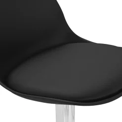 Lot de 4 tabourets de bar KARL design noir