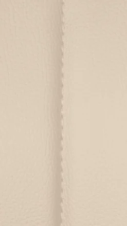 Lot de 2 tabourets de bar Milet similicuir, Chaise de bar pivotante avec repose-pieds et dossier Métalchromé/Crème