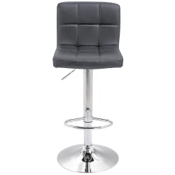 Lot de 2 tabourets de bar gris MIKE - HAPPY GARDEN